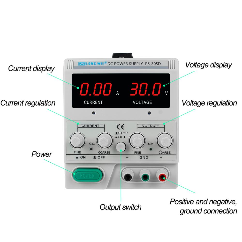 LW PS-305D 302D 303D 6402D 640 - огляд і ціна Linear Lab Power Supply Adjustable