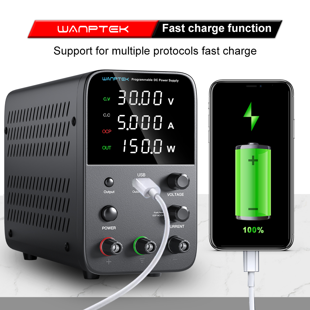 Wanptek Programmable DC Power  - огляд і ціна Programmable Dc Power Supply 30V 10A