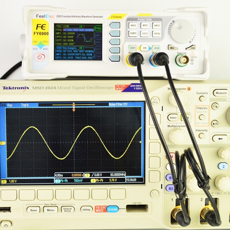Feelelec FY6900 0-60MHz Digita - огляд і ціна Function Arbitrary Waveform Generator