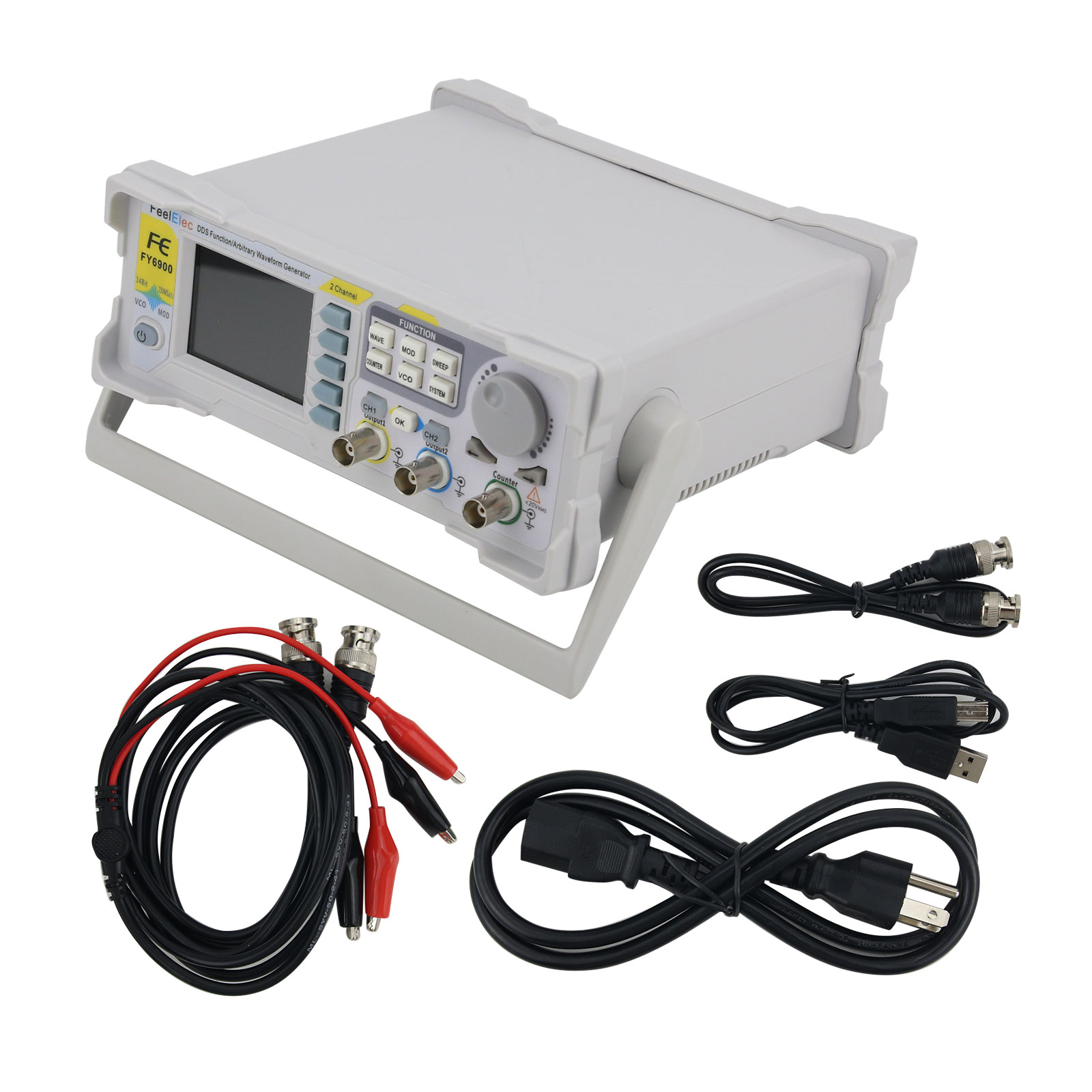 FY6900-50M 50MHz 2-Channel Fun - огляд і ціна Function Arbitrary Waveform Generator