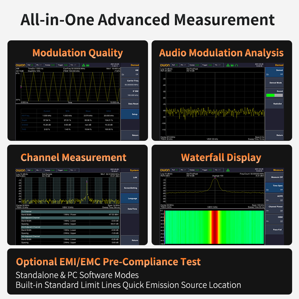 OWON Spectrum Analyzer With Tr - огляд і ціна Signal Generator Spectrum Analyzer