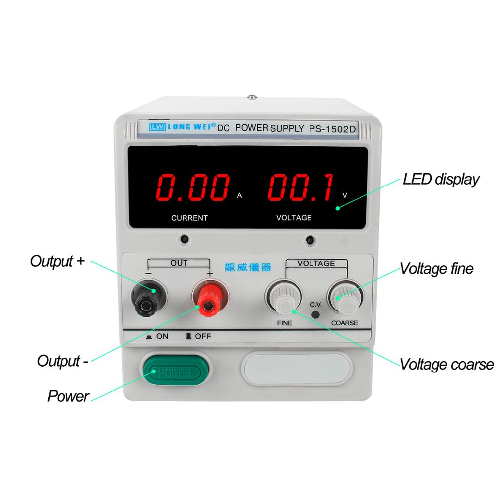 LW PS-1502D 1503D  PS-1505D 15 - огляд і ціна Linear Lab Power Supply Adjustable